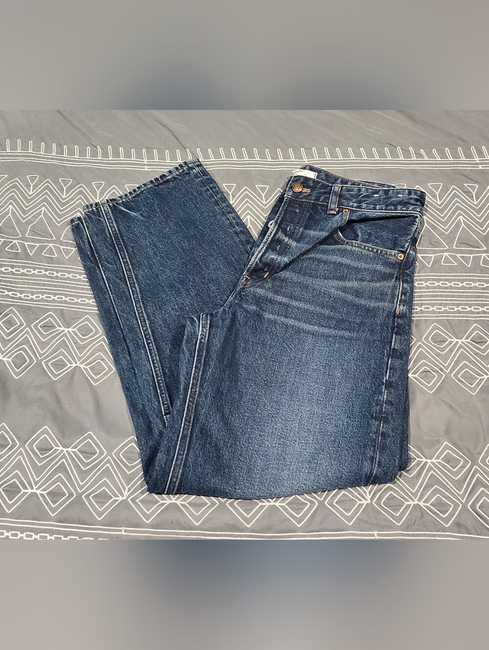 Madewell The Darted Barrel Leg Jeans Size 27T